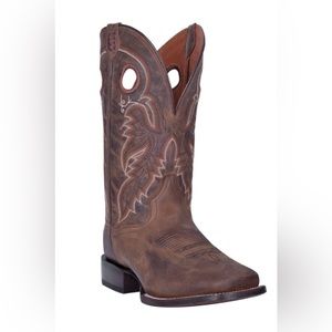 DAN POST MEN'S ABRAM WESTERN PERFORMANCE BOOTS - BROAD SQUARE TOE Size 7.5